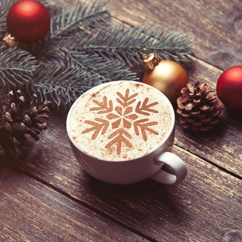 Eersida 30 Pieces Christmas Cookie Stencils Cake Templates Coffee Stencils Reusable Painting Cake Stencil Templates Embossing Moulds for Baking Birthday Easter Xmas Arts DIY Card Making(Cute Style) - Image 2